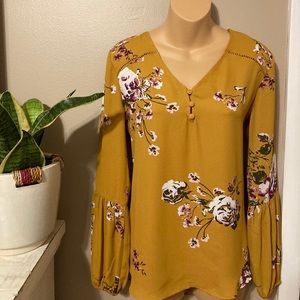 maurices floral blouse